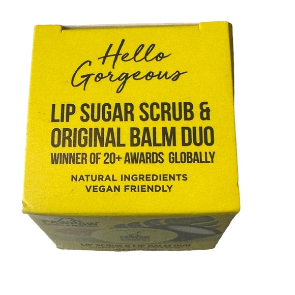 NIB Dr PAWPAW Scrub & Nourish Lip Scrub & Lip Balm Combo Full Size - Picture 3 of 6